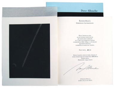 Dove Allouche. Point triple (papier cristal)
