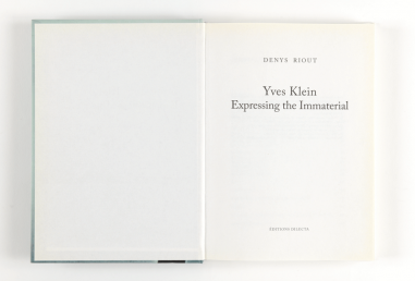 Yves Klein : Expressing the Immaterial