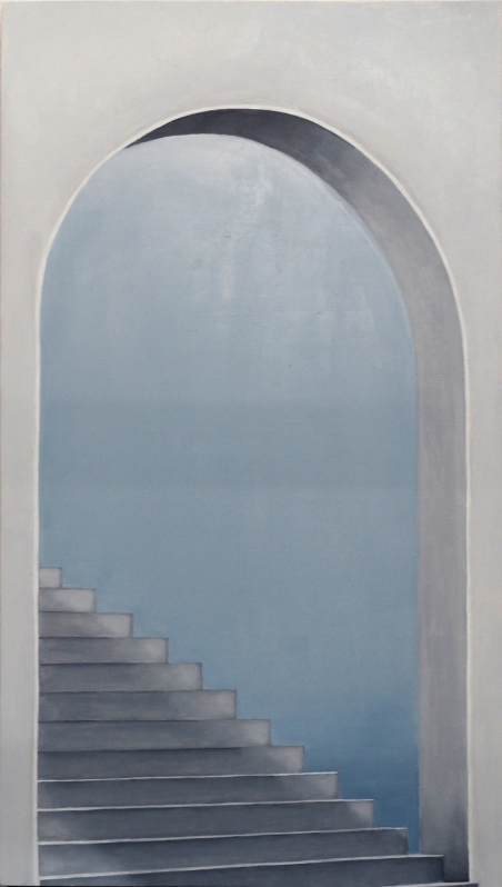 Arche, escalier et drapé (polyptyque)